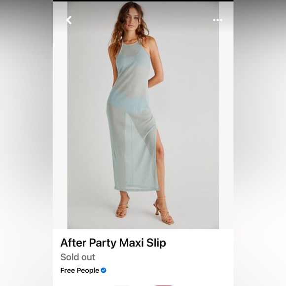 NWOT Free People Intimately After Party Maxi Slip Sz M - Picture 15 of 15